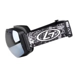 Ski / Snowboard and Other sports goggles, unisex, universal size, black frame - dark grey lens, NG99